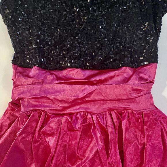 Weissman Girls Sequined Satin Petal Halter Dance Costume M - Picture 5 of 7